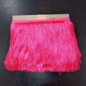 Vágott végű neon színű rojt 20 cm hosszú - PINK GLOW